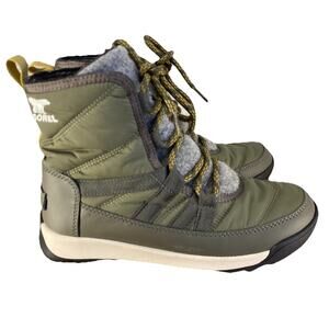 ❄️ Sorel Whitney II Green Insulated Winter Snow Boots | Womens 6